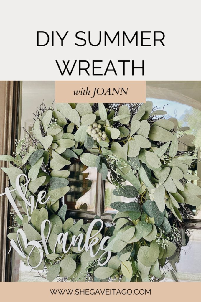 Welcome Home Saturday: DIY Summer Wreath