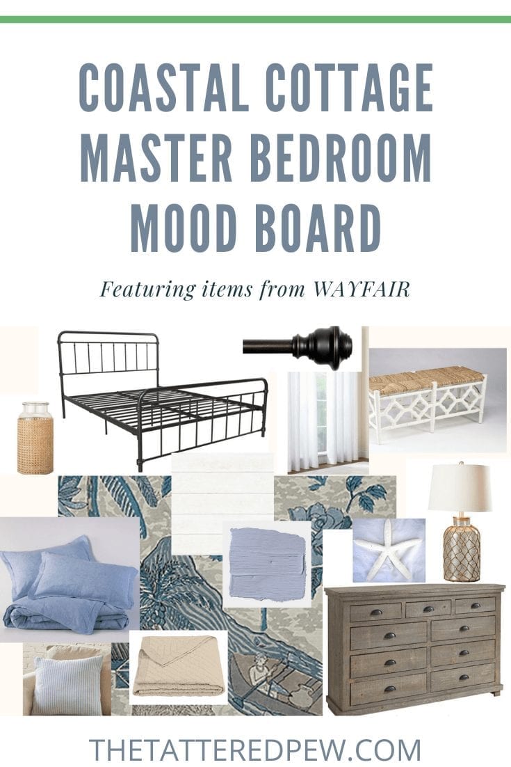 Coastal Cottage Master Bedroom Mood Board