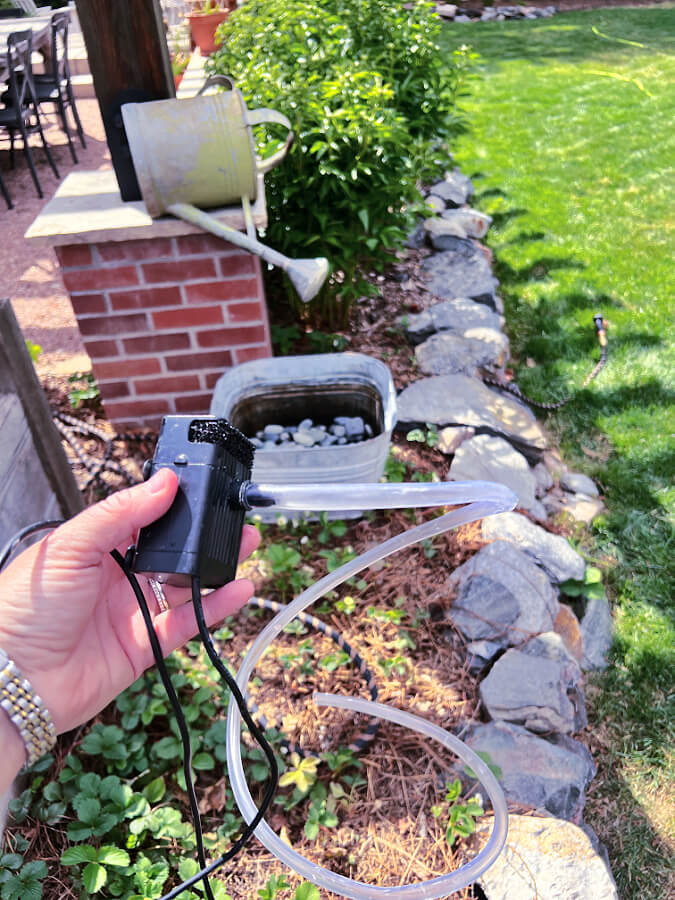 solar fountain pump with tube