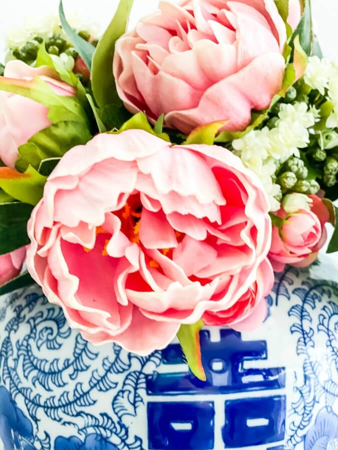 Faux peonies that look realistic!