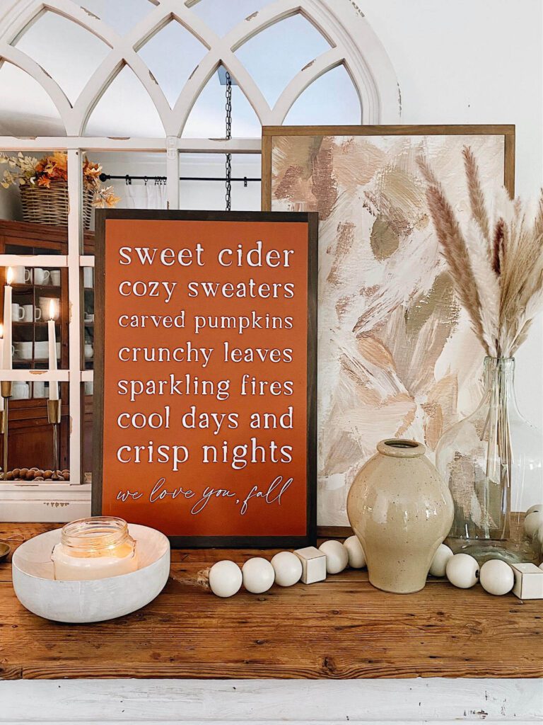 Welcome Home Saturday: Fall console table decor