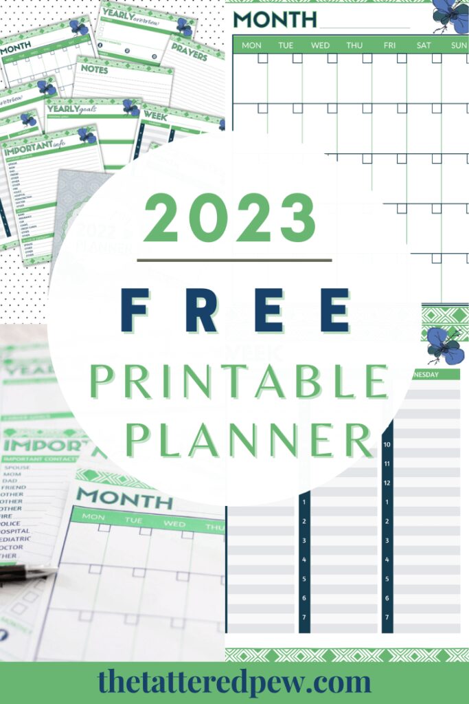 20223 Printable Planner