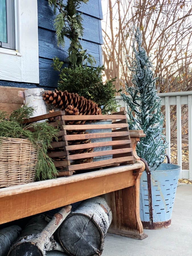Simple and easy winter porch ideas!
