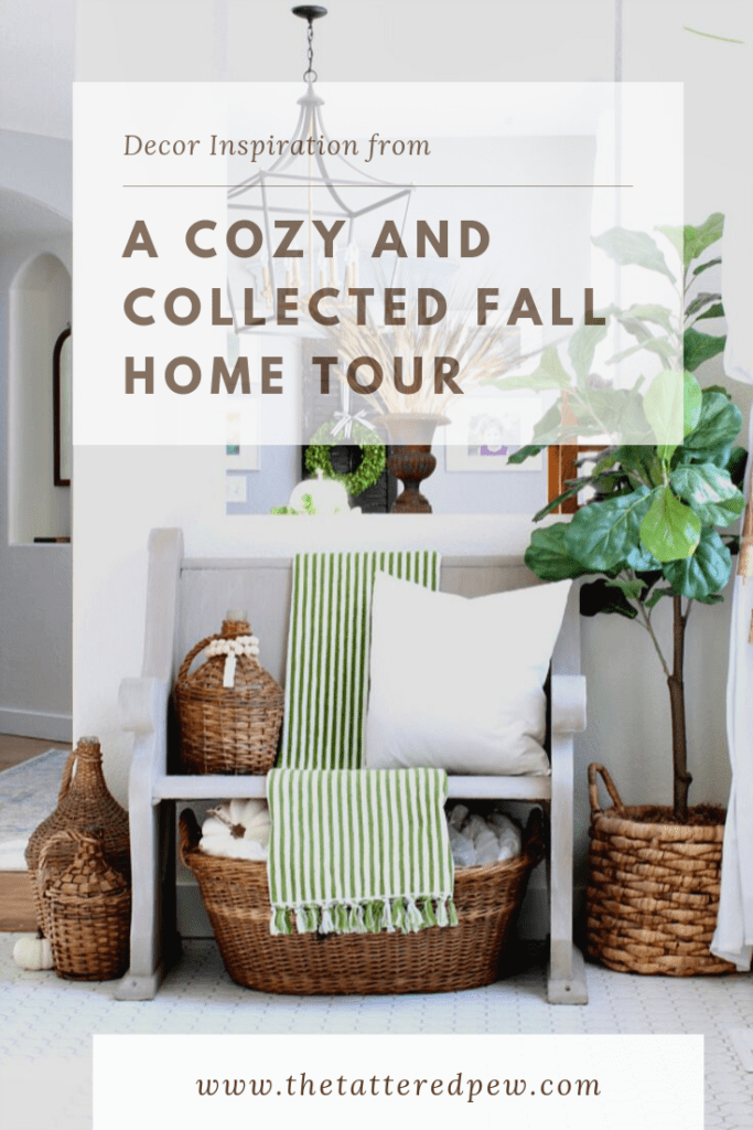 Decor inspiration from a cozy and collected Fall home tour!